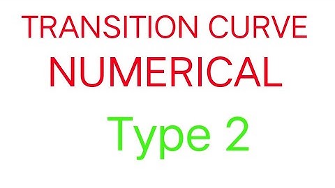 transition curve numerical type 2