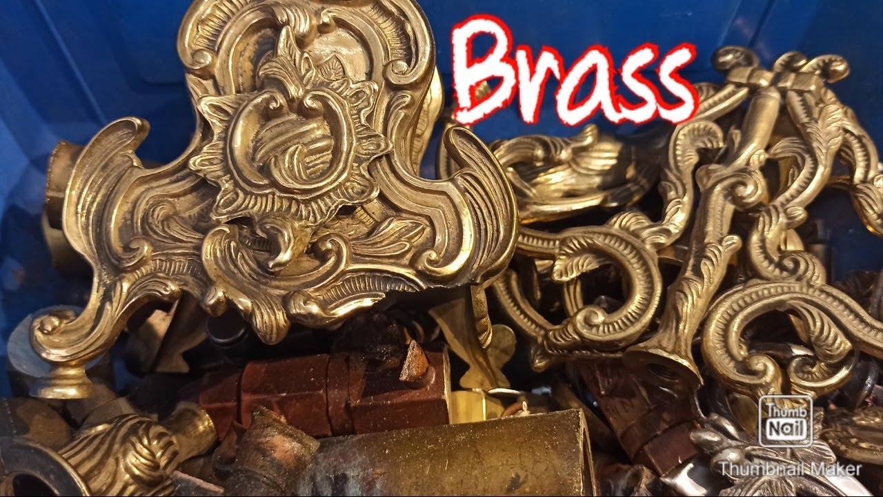 sorting different items for clean Brass... YouTube