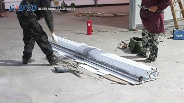 How to install the manual aluminum roller shutter door?