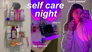 a much needed SELF CARE NIGHT | skincare, THE shower, journaling, aesthetic & relaxing