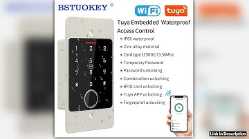 WIFI Tuya Waterproof Backlight RFID Door Access Control Keyboard Fingerprint Card Reader Embedded M