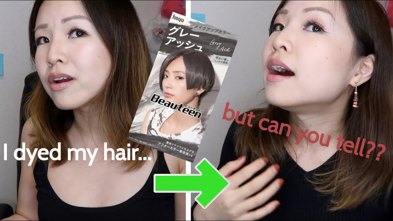 Beauteen Gray Ash Japanese Hair Dye Diy Youtube