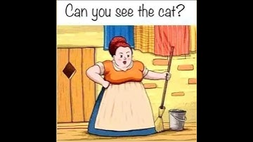 Can you see the cat? | puzzle #quiz #riddle #tricks #youtubeshorts #trending #motivation #shorts