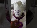 Dazzling wine glass