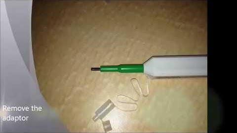 FISO - How to Use & Clean Fiber Optic Extension Cable of a FISO Catheter