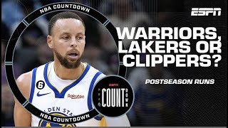 Jalen Rose \& Michael Wilbon debate Warriors, Clippers and Lakers 🍿 | NBA Countdown