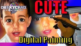 Baby Boy Digital painting clip studio paint tutorial