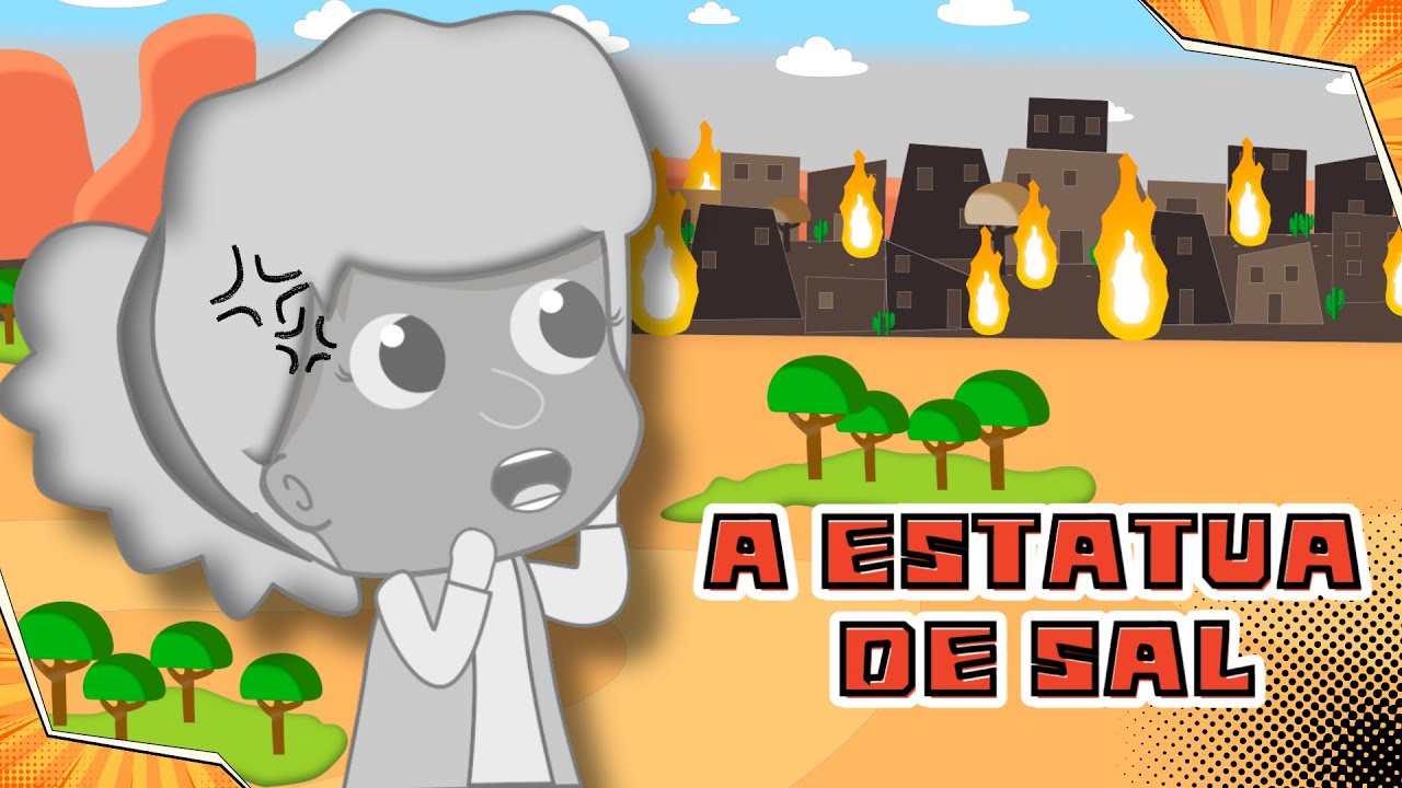 A ESTATUA DE SAL 🌈Bíblia Kids 📖 Histórias Bíblicas✨