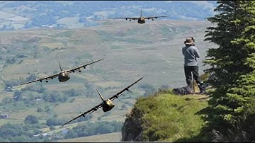Epic RAF C-130J Hercules sad Farewell   The Mach Loop Low Level Flying 4k