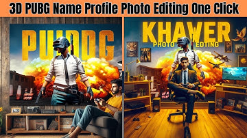 How to create 3D Ai Pubg Profile Name Photo Editing | bing image creator tutorial | Pubg Ai Editing
