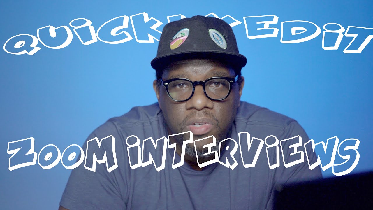 How I quickly edit ZOOM interviews with 
