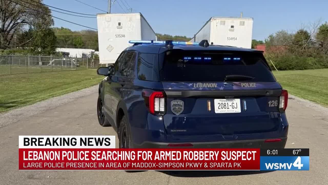 Lebanon police searching for armed robbery suspect - YouTube