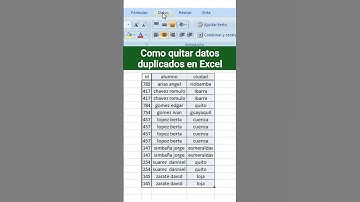 Así se quitan los duplicados en Excel como un PRO!🥉