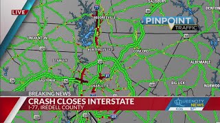 Crash partially closes I-77 South in Iredell County, heavy delays reported
