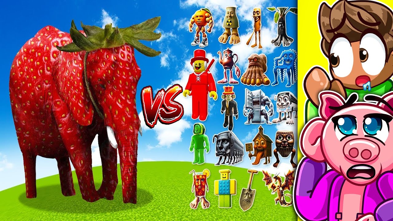 OG STRAWBERRY ELEPHANT vs VŠICHNI OSTATNÍ BRAINROTI!