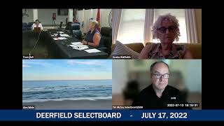Deerfield Selectboard - July 13, 2022