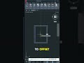AutoCAD Offset Tool Explained in 15 Seconds 🚀 #autocad #autocadtutorial