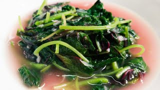 CARA MUDAH MASAK SAYUR BAYAM TUMIS AIR YANG SEDAP