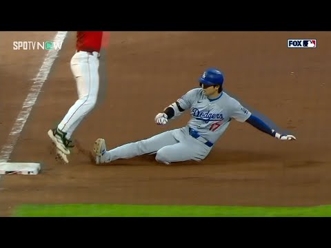 【ドジャース・大谷翔平 11打席ぶりのヒット！】第3打席で三塁打を放ち同点のチャンスを作るも後続が倒れて得点には繋がらず