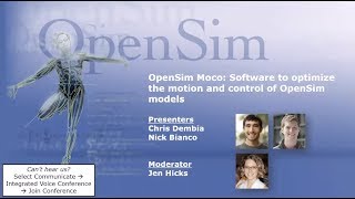 Webinar - OpenSim Moco: Software to optimize the motion and control of OpenSim models screenshot 5