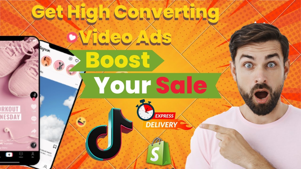 make viral Facebook, Tiktok, Shopify Dropshiping product video ads
