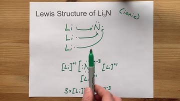 Draw the Lewis Structure of Li3N (lithium nitride)