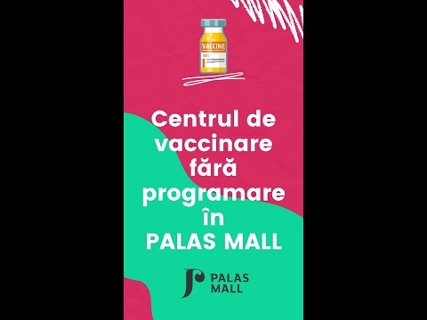 Centrul de vaccinare fara programare din Palas Mall Iasi #shorts
