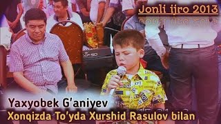 Xurshid Rasulov va Yaxyobek jonli ijro BOMBA video