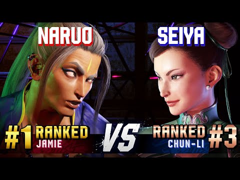 SF6 ▰ NARUO (#1 Ranked Jamie) vs SEIYA (#3 Ranked Chun-Li) ▰ High Level Gameplay