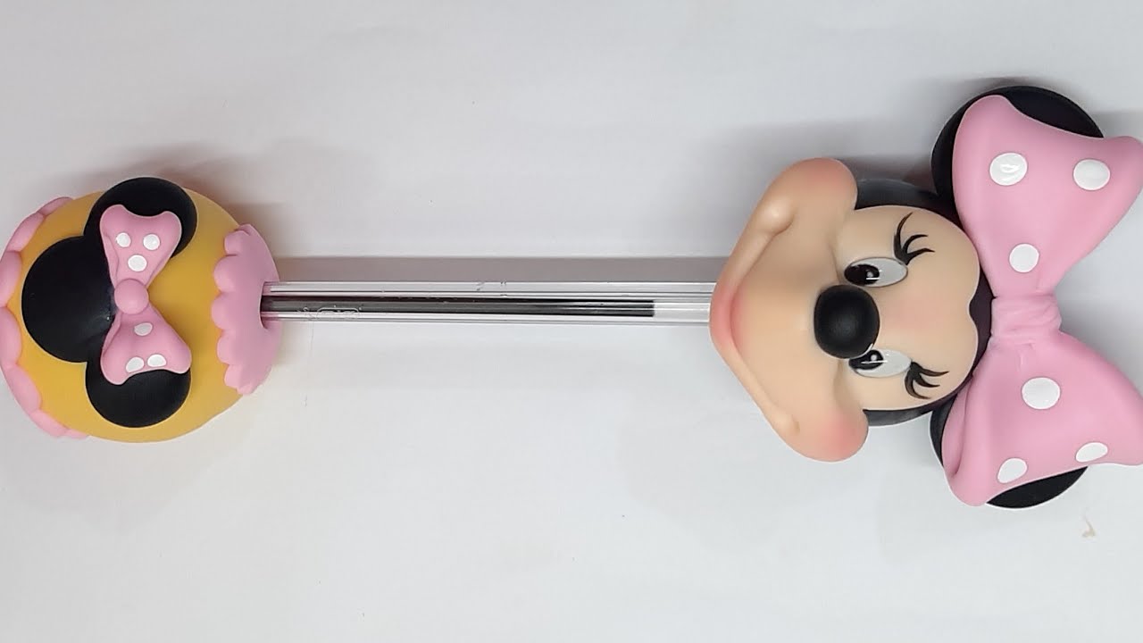 Caneta Minie em Biscuit passo a passo