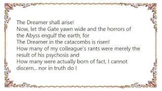 Bal-Sagoth - The Dreamer in the Catacombs of Ur Lyrics