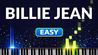 Billie Jean (Michael Jackson) - Easy Piano Tutorial
