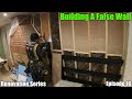 Building A False Wall Around The Fireplace - Renovation Series Ep 16 #renovation #vlog #carpentry