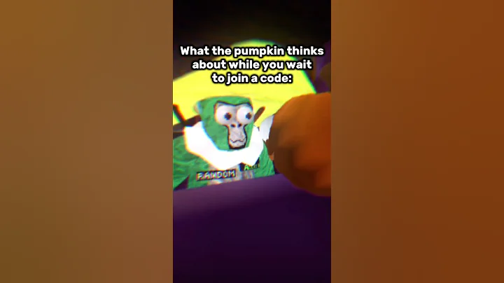 Pumpkin never expects this. #recommended #gorillatag #capcut #shorts #funny #comedy #gtcs