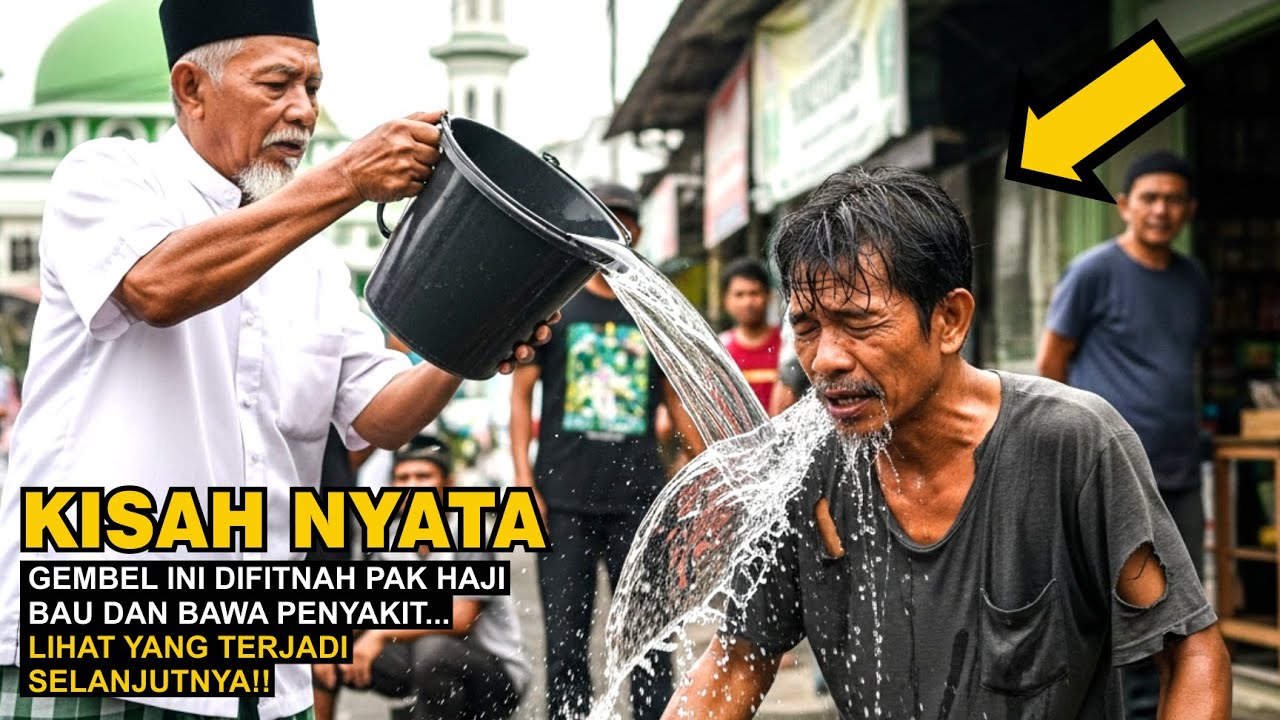 Gembel Difitnah Pembawa Penyakit‼️ Disiram Pak Haji tapi Wajahnya Malah Bersinar...