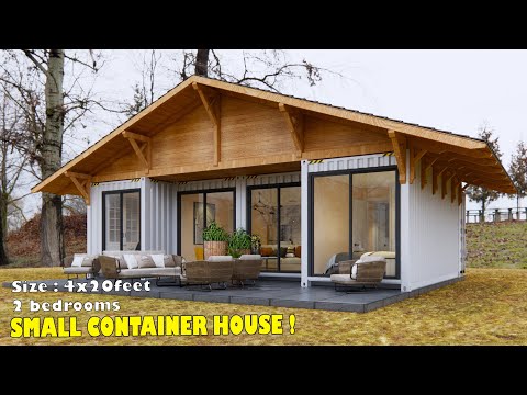 4x20ft Shipping Container Homes | small container house tour