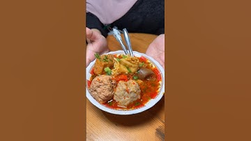 bakso kuah pedas di Malang