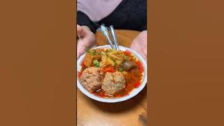 spicy meatball soup in Malang