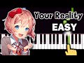 Doki Doki Literature Club! - Your Reality - EASY Piano tutorial