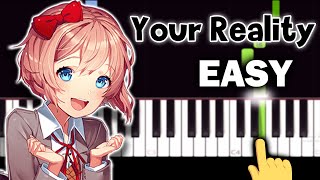 Doki Doki Literature Club! - Your Reality - EASY Piano tutorial