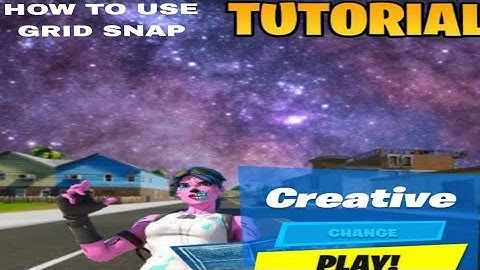 HOW TO USE GRID SNAP IN CREATIVE TUTORIAL!!!
