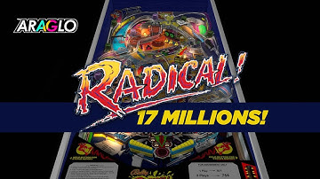Visual Pinball X PC - RADICAL (Bally 1990) - 17 Millions!! HD 60fps