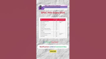 BPSC 70th Salary #shorts #bpsc #bpscexam #bpscmains #bpscupdates #salary #exam #govtjob #job