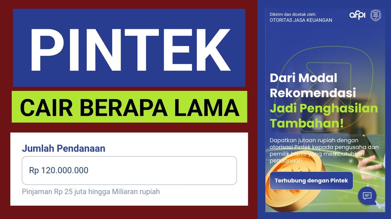 PINTEK CAIR BERAPA LAMA