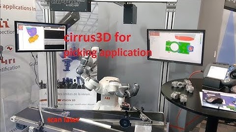 cirrus3D 3D sensor : picking of parts in tracking mode