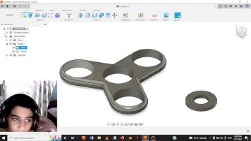 How to make a fidget spinner in fusion 360.