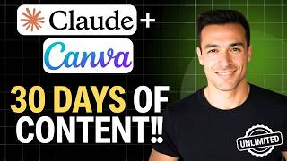 (Claude + Canva) = Create Unlimited Days of Content in under 1 hour  (Full Step-by-Step Tutorial)
