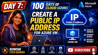 Day 7 Create a Public IP Address for Azure VM | KodeKloud #kodekloud #100