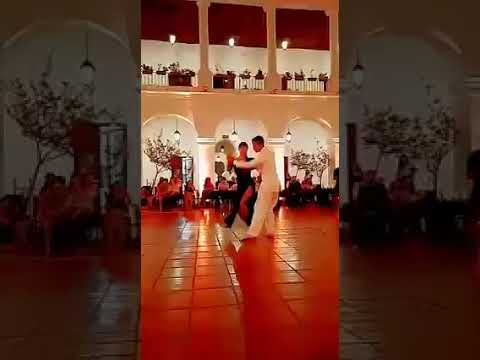 Pedro Trujillo y Erica colazo, patio de tango, improvisación