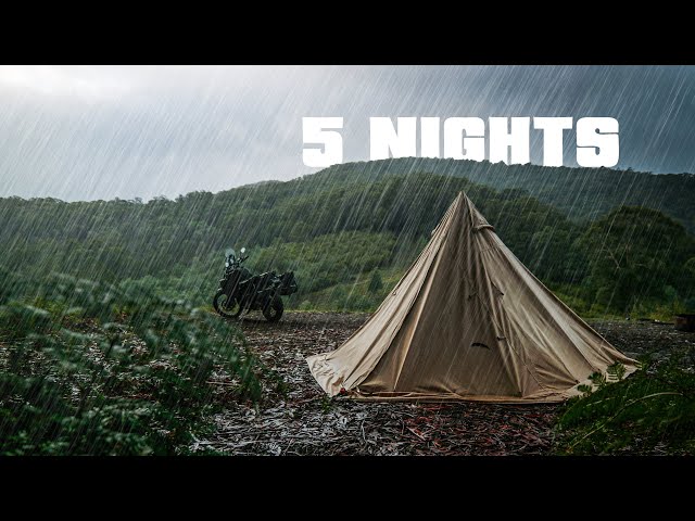 5 Nights of Cold Winter Camping | Nature ASMR class=